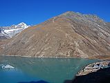 Gokyo Ri 01-1 Full View Of The Trail To Gokyo Ri Gokyo Ri (5345m) is the ridge next to Gokyo, with excellent views of the surrounding mountains.